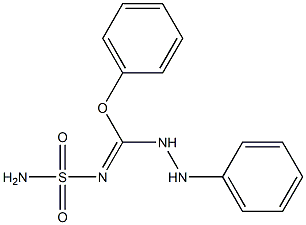 N-Sulfamoyl[phenoxy(2-phenylhydrazino)methan]imine 구조식 이미지