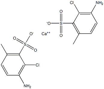 Bis(3-amino-2-chloro-6-methylbenzenesulfonic acid)calcium salt Structure