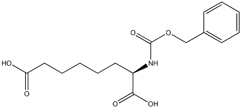 [R,(+)]-2-[(Benzyloxycarbonyl)amino]octanedioic acid Structure