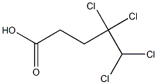 4,4,5,5-Tetrachlorovaleric acid 구조식 이미지