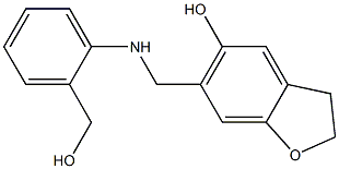 2,3-Dihydro-6-(2-hydroxymethylphenylaminomethyl)benzofuran-5-ol Structure