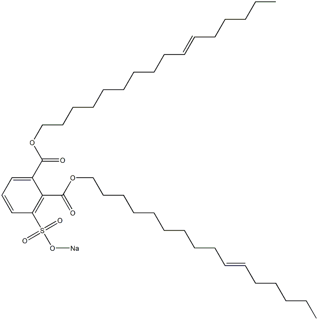 3-(Sodiosulfo)phthalic acid di(10-hexadecenyl) ester Structure