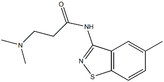 N-(5-Methyl-1,2-benzisothiazol-3-yl)-3-(dimethylamino)propanamide Structure