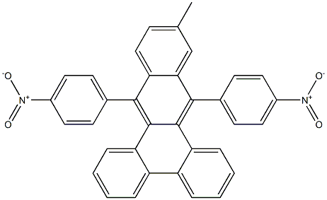 9,14-Bis[4-nitrophenyl]-12-methylbenzo[b]triphenylene 구조식 이미지