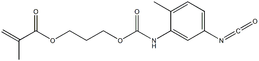 Methacrylic acid 3-[(5-isocyanato-2-methylphenyl)carbamoyloxy]propyl ester 구조식 이미지