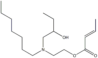 Crotonic acid 2-[N-heptyl-N-(2-hydroxybutyl)amino]ethyl ester Structure