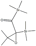 2,2-Dimethyl-3-trimethylsilyl-3-trimethylsilylcarbonyloxirane 구조식 이미지