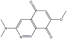 7-Methoxy-3-(dimethylamino)isoquinoline-5,8-dione 구조식 이미지