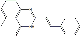 2-[(E)-2-Phenylethenyl]-5-methylquinazolin-4(3H)-one 구조식 이미지