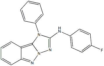 1-Phenyl-2-(4-fluorophenylamino)-1H-[1,2,4]triazolo[1,5-b]indazole 구조식 이미지