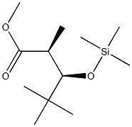 (2S,3R)-2,4,4-Trimethyl-3-trimethylsiloxypentanoic acid methyl ester 구조식 이미지