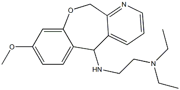 5,11-Dihydro-5-(2-diethylaminoethylamino)-8-methoxy[1]benzoxepino[3,4-b]pyridine 구조식 이미지