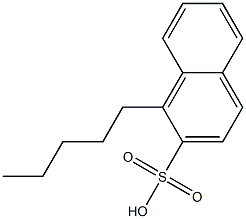 1-Pentyl-2-naphthalenesulfonic acid 구조식 이미지