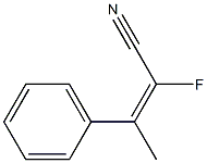 3-Phenyl-2-fluoro-2-butenenitrile Structure