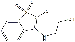 2-[[(2-Chlorobenzo[b]thiophene 1,1-dioxide)-3-yl]amino]ethanol Structure