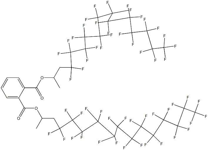 Phthalic acid di[2-(heptacosafluorotridecyl)-1-methylethyl] ester Structure