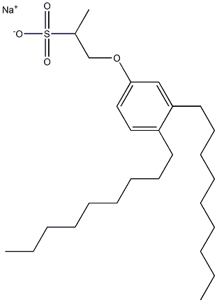 1-(3,4-Dinonylphenoxy)propane-2-sulfonic acid sodium salt Structure