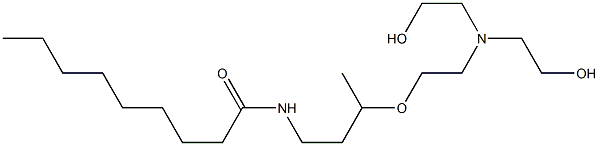 N-[3-[2-[Bis(2-hydroxyethyl)amino]ethoxy]butyl]nonanamide Structure