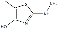 2-Hydrazino-5-methylthiazol-4-ol Structure