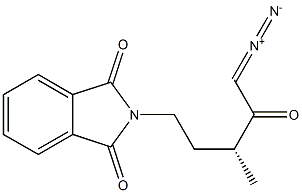 (-)-N-[(R)-5-Diazo-3-methyl-4-oxopentyl]phthalimide 구조식 이미지