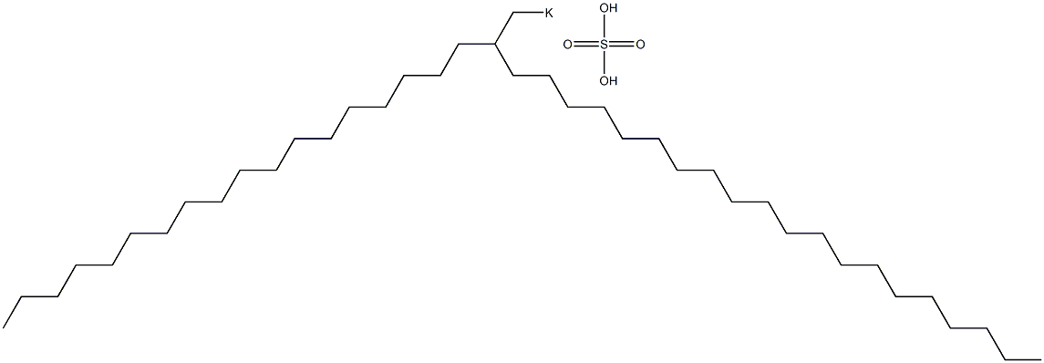 Sulfuric acid 2-octadecyldocosyl=potassium salt Structure