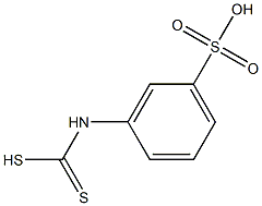 3-(Dithiocarboxyamino)benzenesulfonic acid Structure