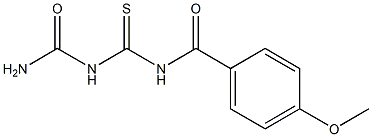 1-(4-Methoxybenzoyl)thiobiuret 구조식 이미지