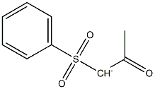 Acetyl(phenylsulfonyl)methanide Structure