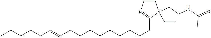 1-[2-(Acetylamino)ethyl]-1-ethyl-2-(10-hexadecenyl)-2-imidazoline-1-ium 구조식 이미지