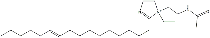 1-[2-(Acetylamino)ethyl]-1-ethyl-2-(10-hexadecenyl)-2-imidazoline-1-ium Structure