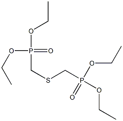 Bis(diethoxyphosphinylmethyl) sulfide Structure
