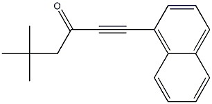 1-(1-Naphthalenyl)-5,5-dimethyl-1-hexyn-3-one Structure