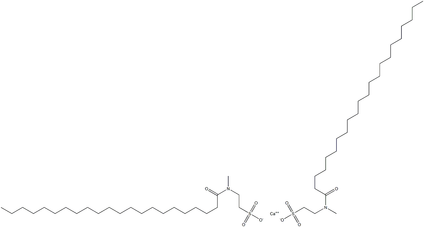 Bis[N-(1-oxodocosyl)-N-methyltaurine]calcium salt 구조식 이미지