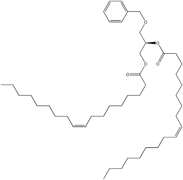 [R,(-)]-3-O-Benzyl-1-O,2-O-dioleoyl-D-glycerol 구조식 이미지