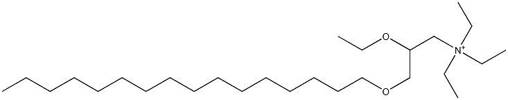 3-Hexadecyloxy-2-ethoxy-N,N,N-triethylpropan-1-aminium Structure