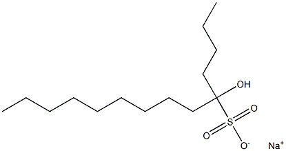 5-Hydroxytetradecane-5-sulfonic acid sodium salt Structure