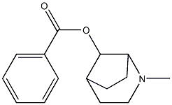 2-Methyl-2-azabicyclo[3.2.1]octan-8-ol benzoate 구조식 이미지
