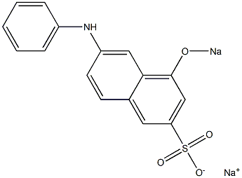 6-Anilino-4-sodiooxy-2-naphthalenesulfonic acid sodium salt 구조식 이미지