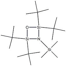2,2,4,4-Tetrakis(1,1-dimethylethyl)-3-trimethylsilyl-1-oxa-3-aza-2,4-disilacyclobutane 구조식 이미지