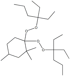 2,2,4-Trimethyl-1,1-bis(1,1-diethylbutylperoxy)cyclohexane Structure