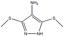 4-Amino-5-methylthio-3-methylthio-1H-pyrazole Structure