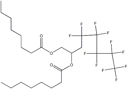 Dioctanoic acid 4,4,5,5,6,6,7,7,8,8,8-undecafluoro-1,2-octanediyl ester 구조식 이미지
