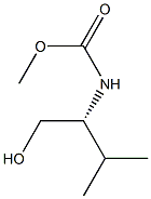 (+)-[(R)-1-Hydroxymethyl-2-methylpropyl]carbamic acid methyl ester 구조식 이미지