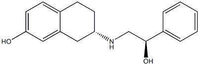 (7S)-5,6,7,8-Tetrahydro-7-[[(R)-2-hydroxy-2-phenylethyl]amino]naphthalen-2-ol Structure