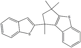 2,3-Dihydro-1,3,3-trimethyl-1-(1-benzothiophen-2-yl)-1H-cyclopenta[b][1]benzothiophene 구조식 이미지