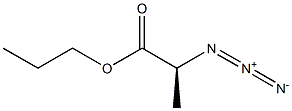 [S,(-)]-2-Azidopropionic acid propyl ester 구조식 이미지