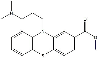 10-[3-(Dimethylamino)propyl]-10H-phenothiazine-2-carboxylic acid methyl ester Structure