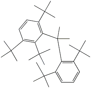 2-(2,3,6-Tri-tert-butylphenyl)-2-(2,6-di-tert-butylphenyl)propane 구조식 이미지