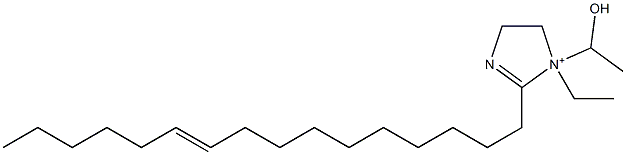 1-Ethyl-2-(10-hexadecenyl)-1-(1-hydroxyethyl)-2-imidazoline-1-ium 구조식 이미지