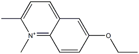 1,2-Dimethyl-6-ethoxyquinolinium Structure